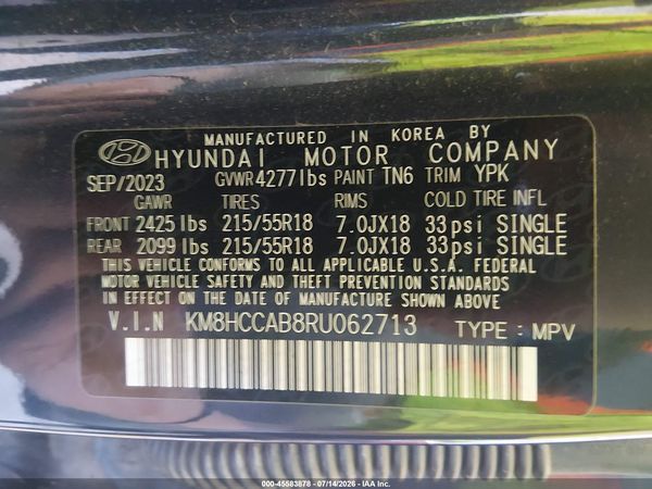 2024 HYUNDAI KONA SEL