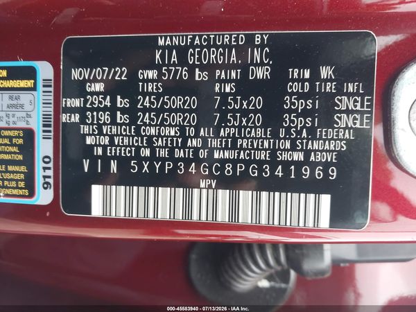 2023 KIA TELLURIDE EX