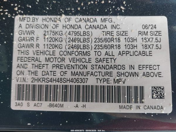 2025 HONDA CR-V EX AWD