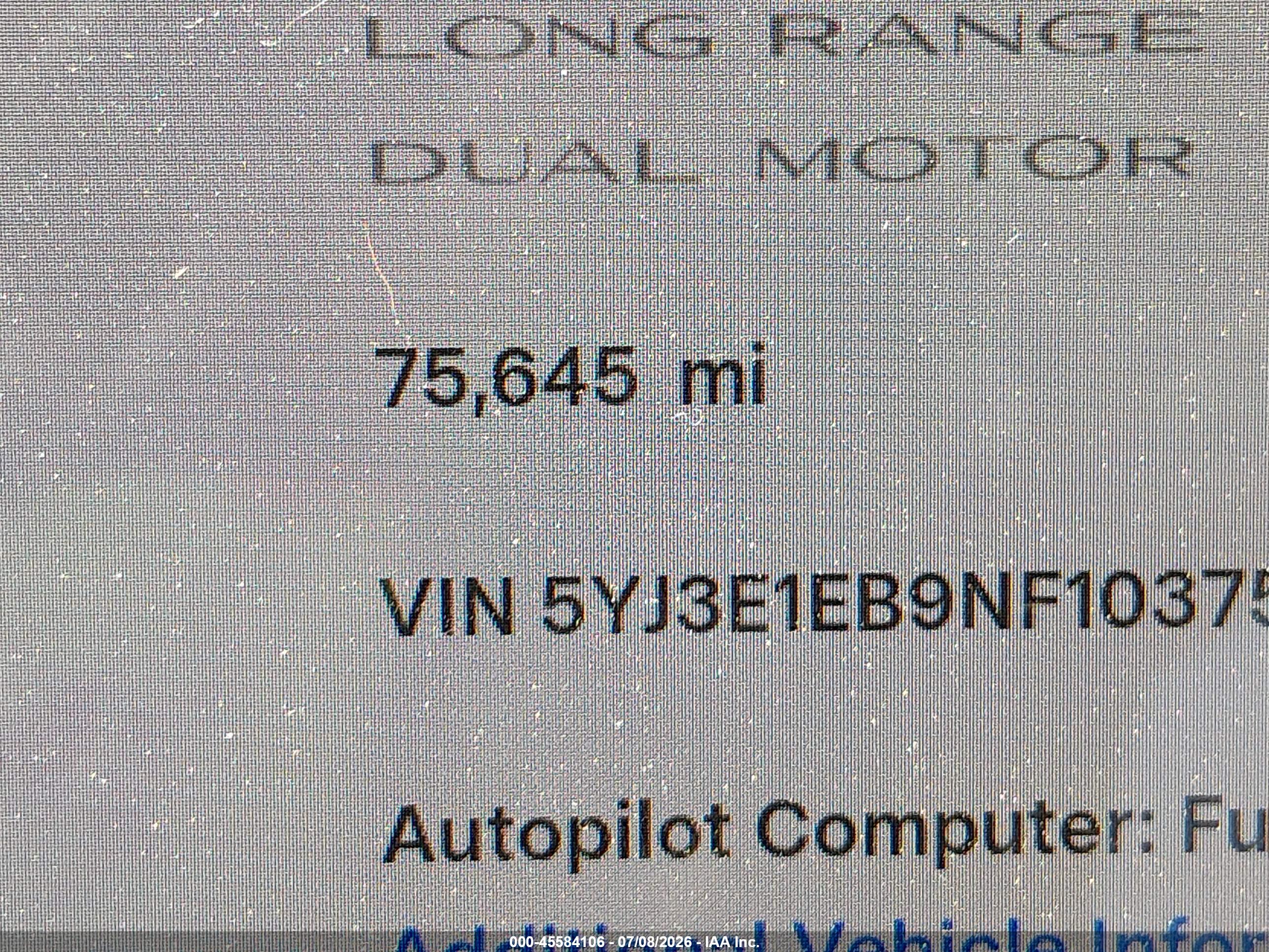 2022 TESLA MODEL 3