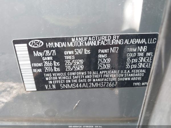 2021 HYUNDAI SANTA FE LIMITED