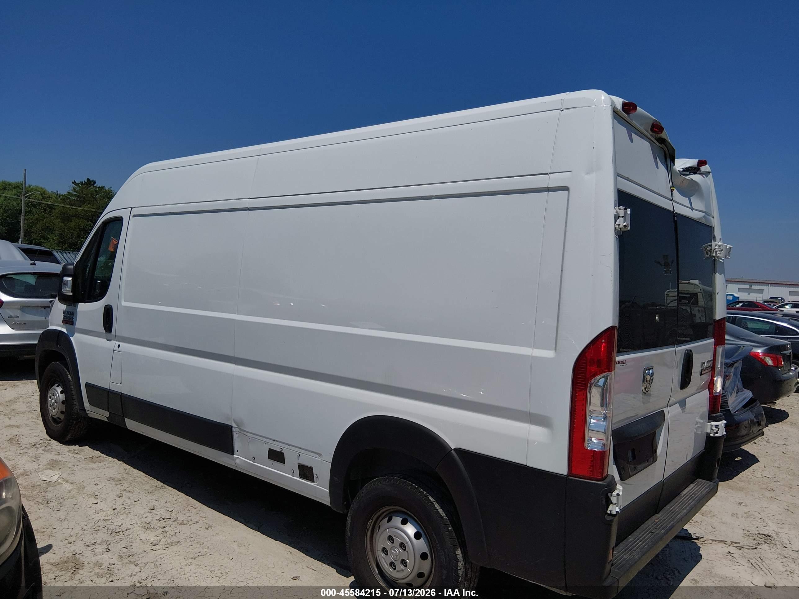 2022 RAM PROMASTER 2500 HIGH ROOF 159 WB