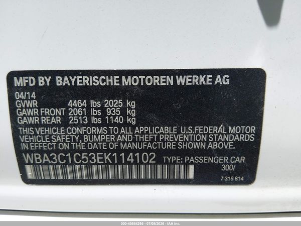 2014 BMW 328I — I9