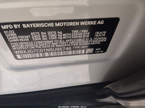 2022 BMW X1 SDRIVE28I — I9