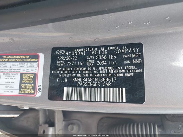 2022 HYUNDAI ELANTRA SEL