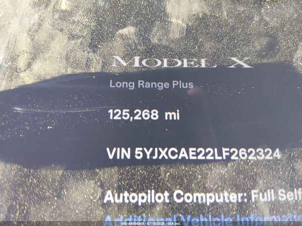 2020 TESLA MODEL X