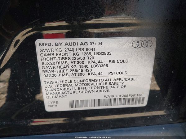 2025 AUDI Q4 E-TRON PREMIUM 55 QUATTRO