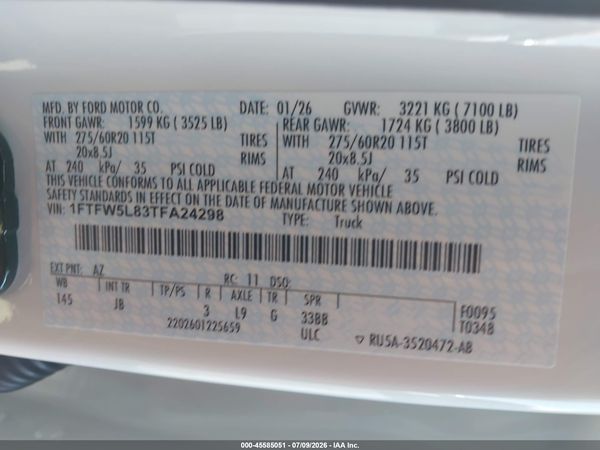 2026 FORD F-150 LARIAT