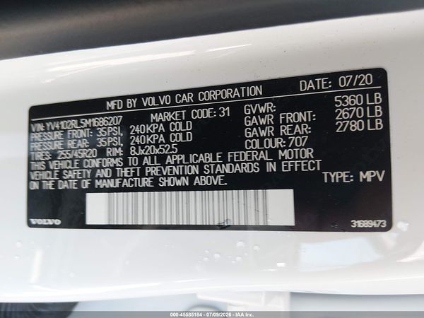 2021 VOLVO XC60 T5 INSCRIPTION