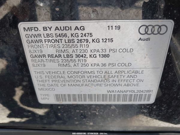 2020 AUDI Q5