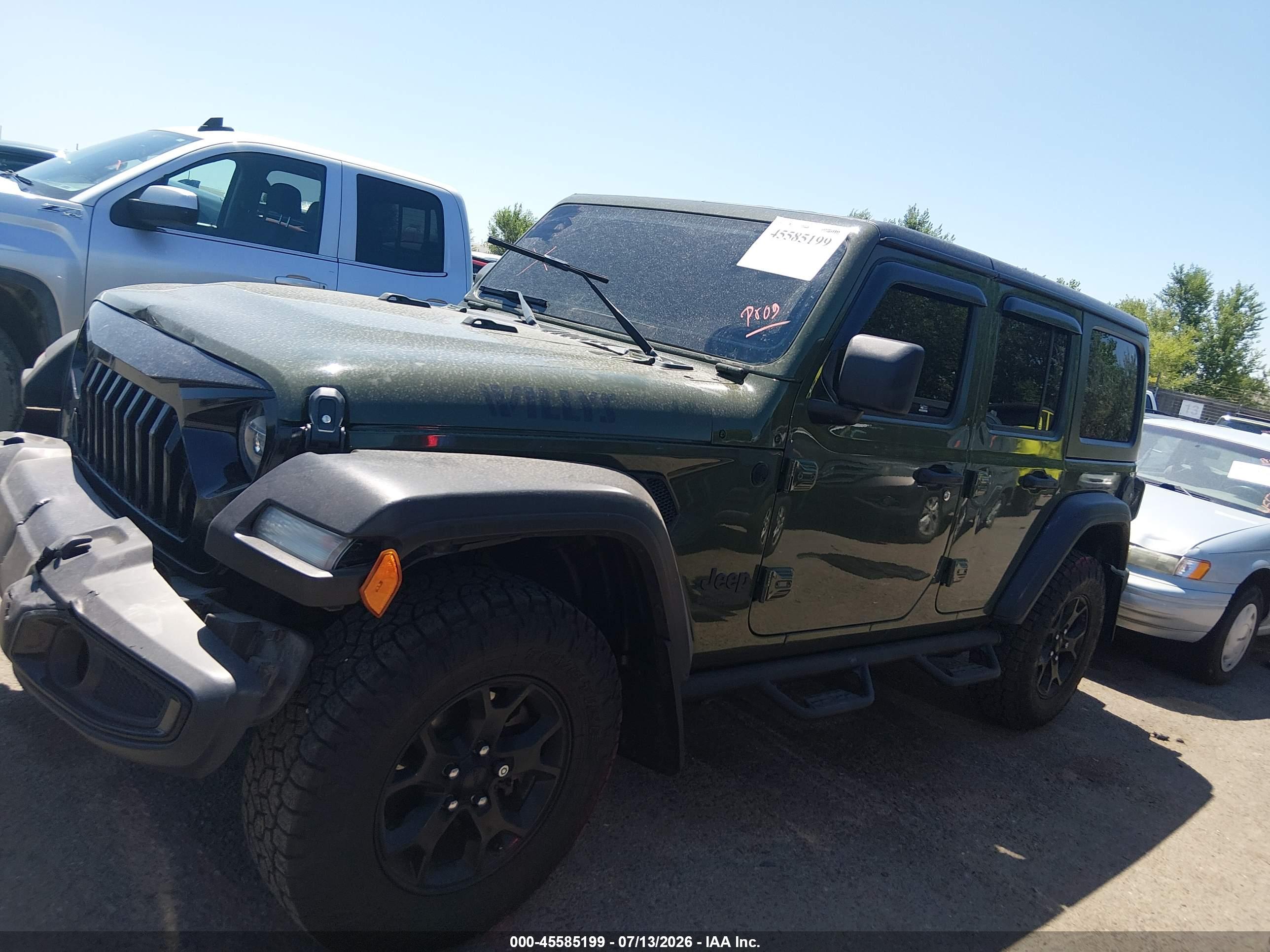 2021 JEEP WRANGLER UNLIMITED WILLYS 4X4