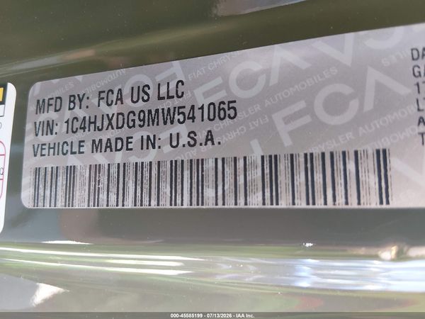 2021 JEEP WRANGLER UNLIMITED WILLYS 4X4