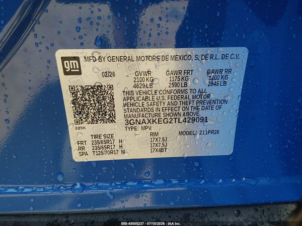 2026 CHEVROLET EQUINOX FWD ACTIV — I9