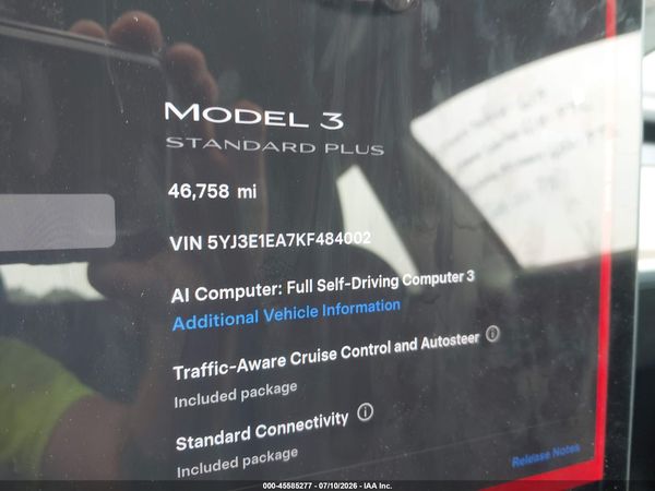 2019 TESLA MODEL 3