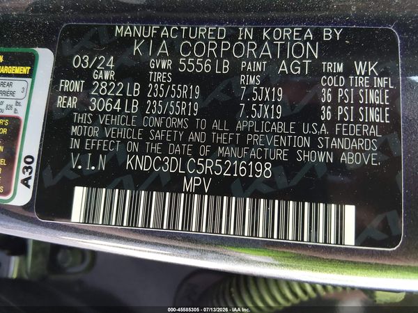 2024 KIA EV6 LIGHT LONG RANGE