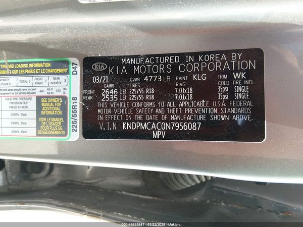 2022 KIA SPORTAGE LX
