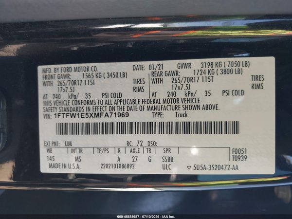 2021 FORD F-150