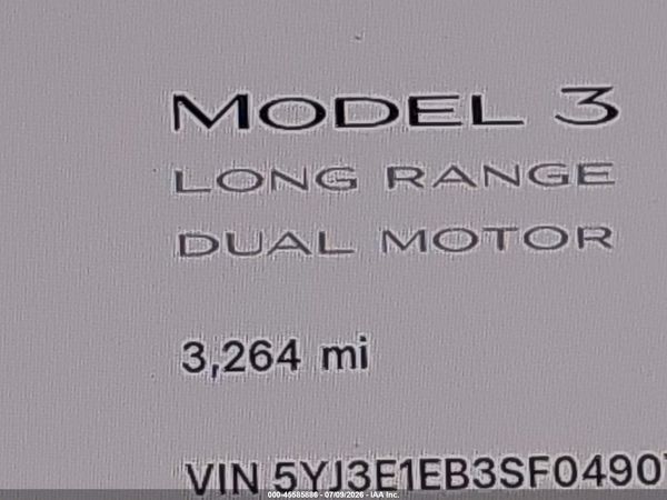 2025 TESLA MODEL 3
