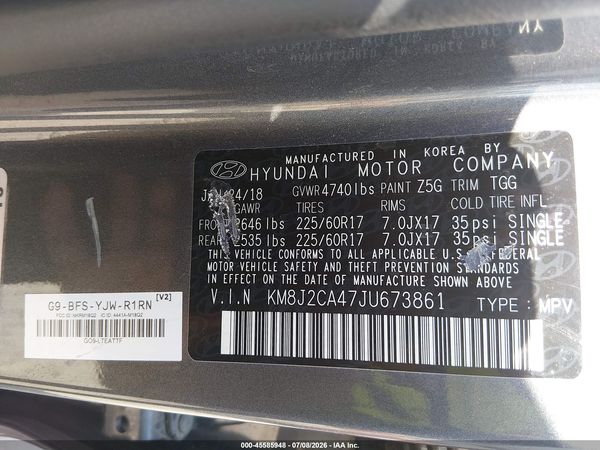 2018 HYUNDAI TUCSON SE