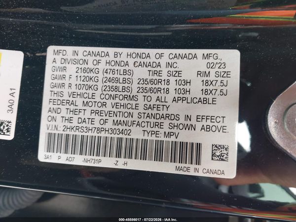 2023 HONDA CR-V EX-L 2WD