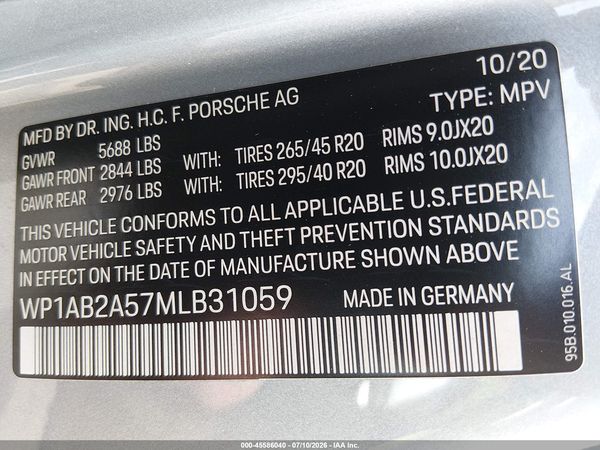 2021 PORSCHE MACAN S