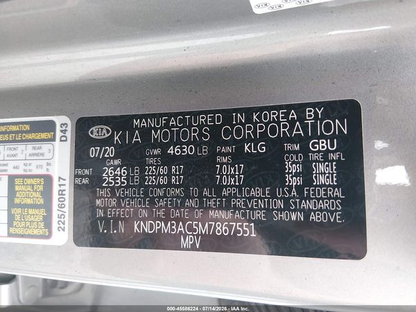 2021 KIA SPORTAGE LX