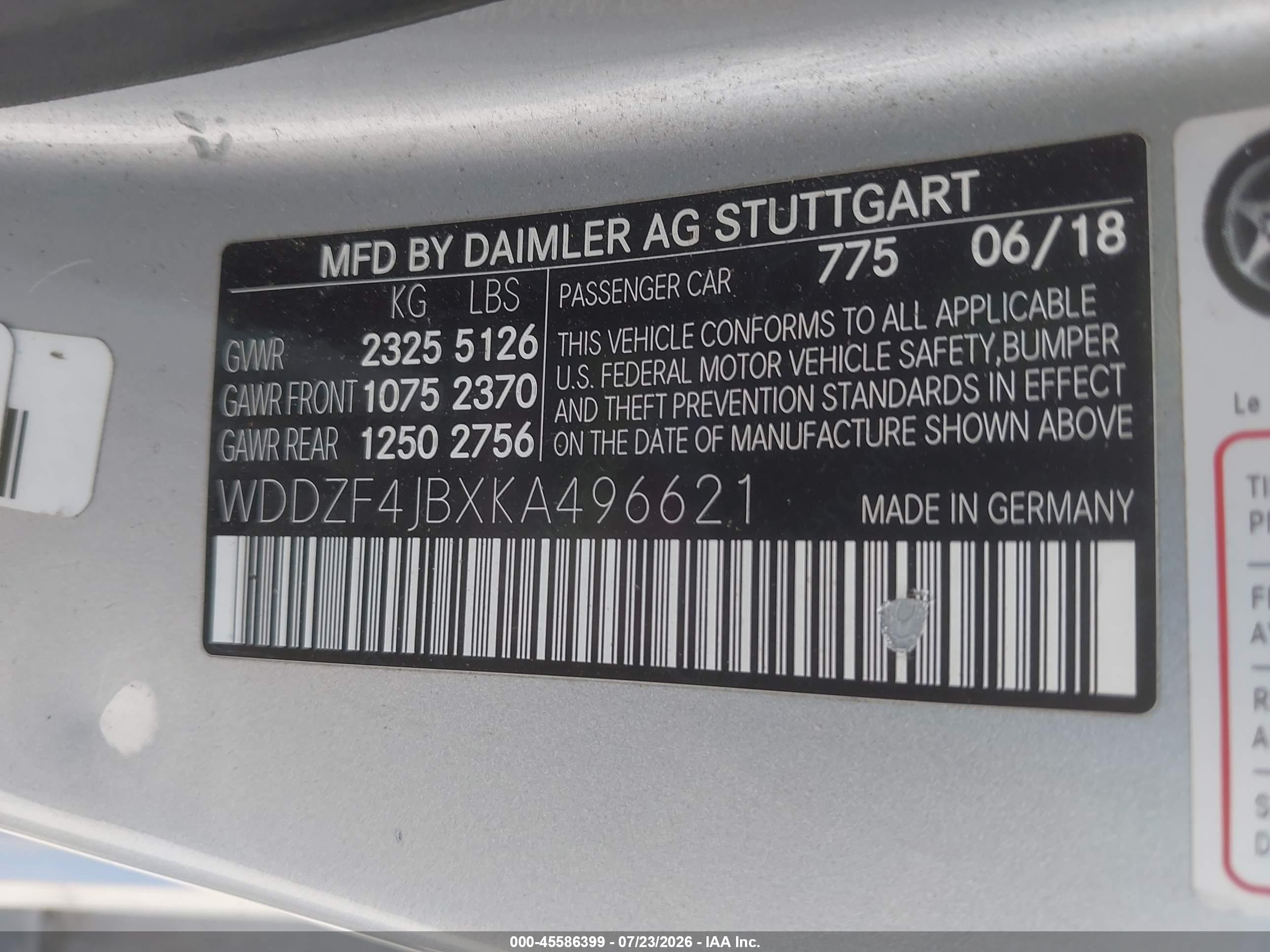 2019 MERCEDES-BENZ E 300 E300