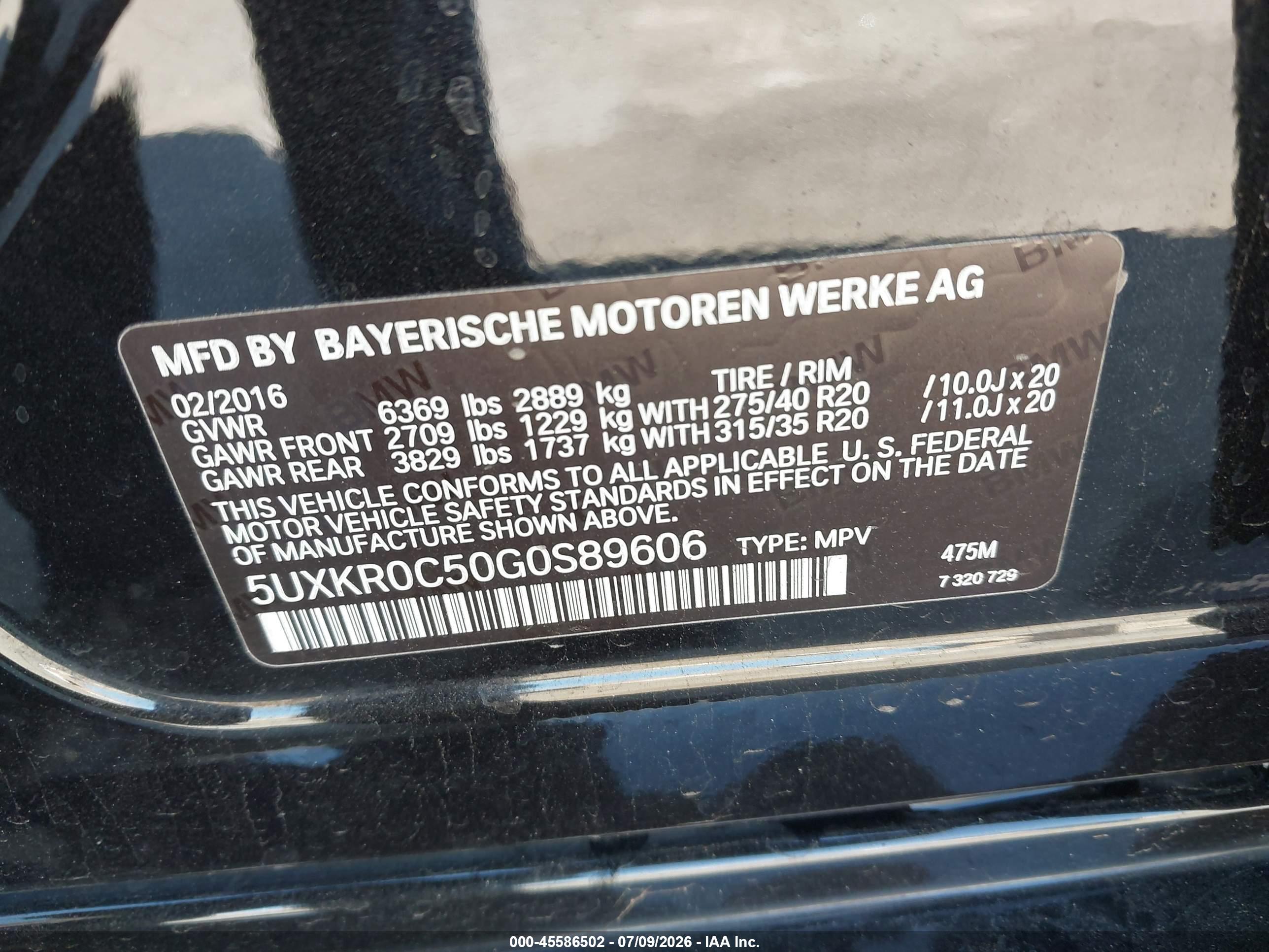 2016 BMW X5 xDrive35i