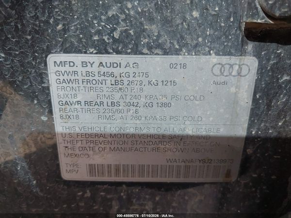 2018 AUDI Q5 quattro Premium