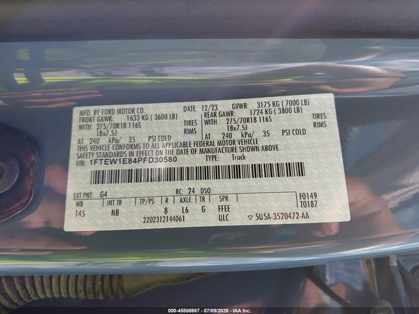 2023 FORD F-150 TREMOR