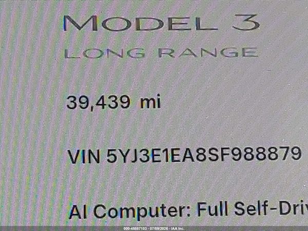 2025 TESLA MODEL 3