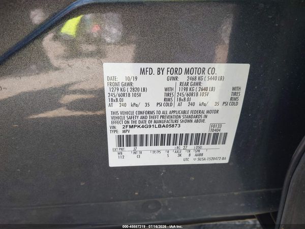 2020 FORD EDGE SE