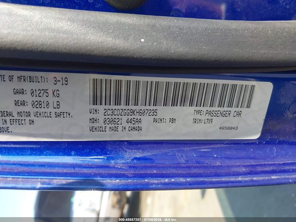 2019 DODGE CHALLENGER SXT AWD