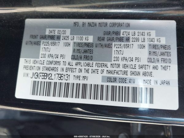 2020 MAZDA CX-5 SPORT