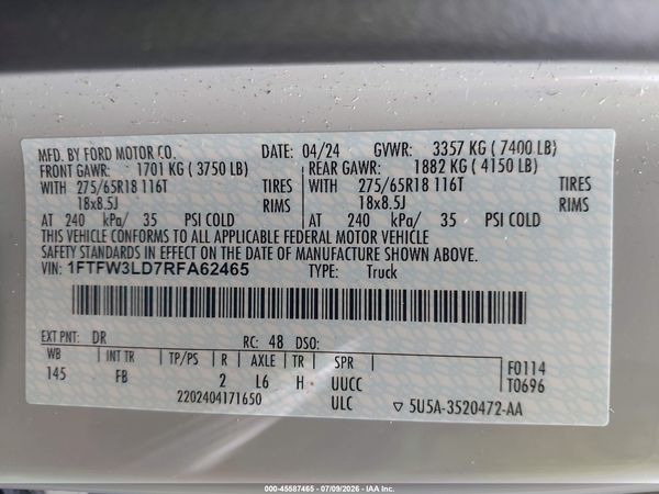 2024 FORD F-150 XLT