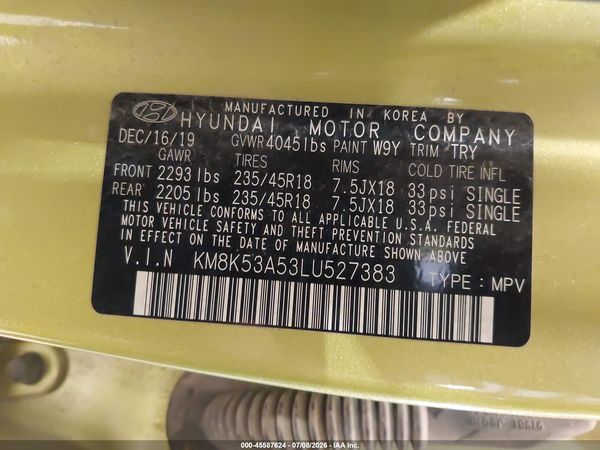 2020 HYUNDAI KONA ULTIMATE