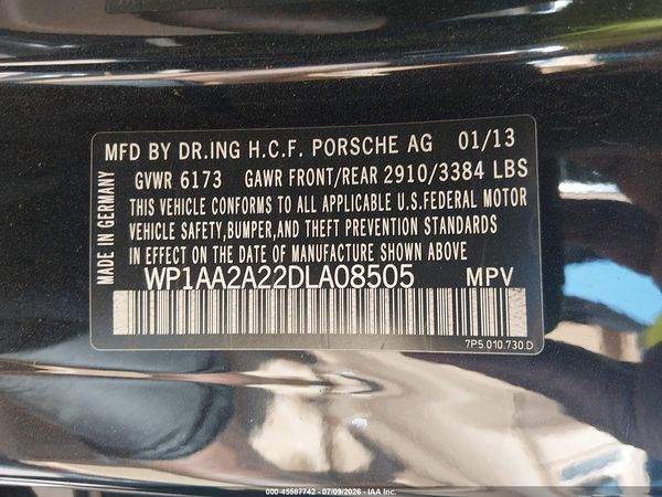 2013 PORSCHE CAYENNE