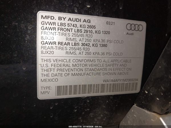 2021 AUDI SQ5