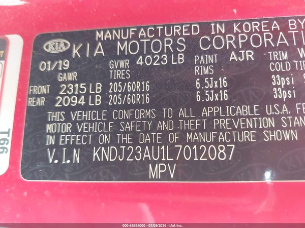 2020 KIA SOUL S