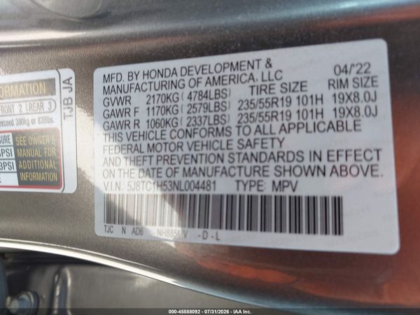 2022 ACURA RDX TECHNOLOGY PACKAGE