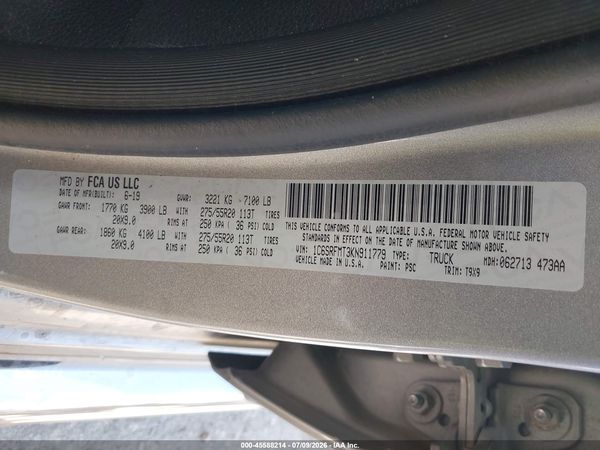 2019 RAM 1500
