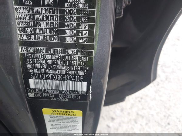 2019 LAND ROVER DISCOVERY SPORT SE