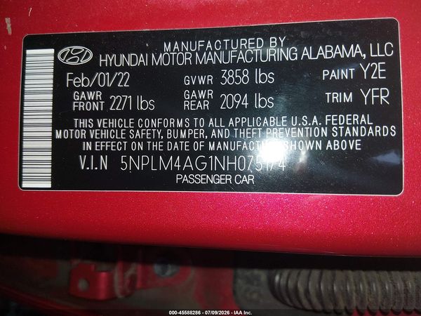 2022 HYUNDAI ELANTRA SEL