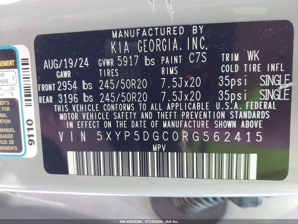 2024 KIA TELLURIDE SX X-LINE