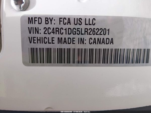 2020 CHRYSLER VOYAGER LXI