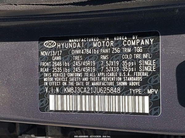 2018 HYUNDAI TUCSON VALUE