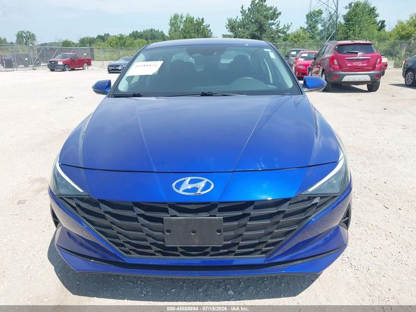 2022 HYUNDAI ELANTRA HYBRID BLUE