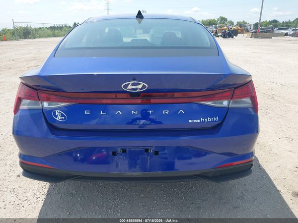 2022 HYUNDAI ELANTRA HYBRID BLUE