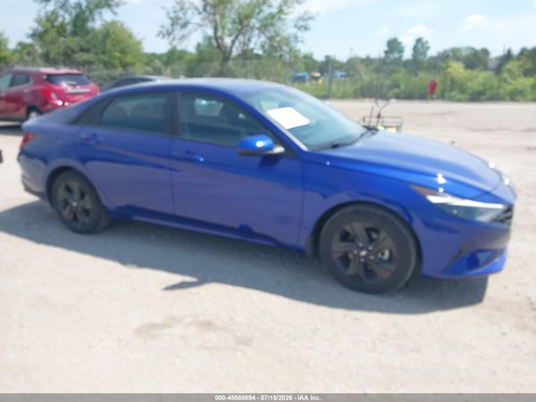2022 HYUNDAI ELANTRA HYBRID BLUE