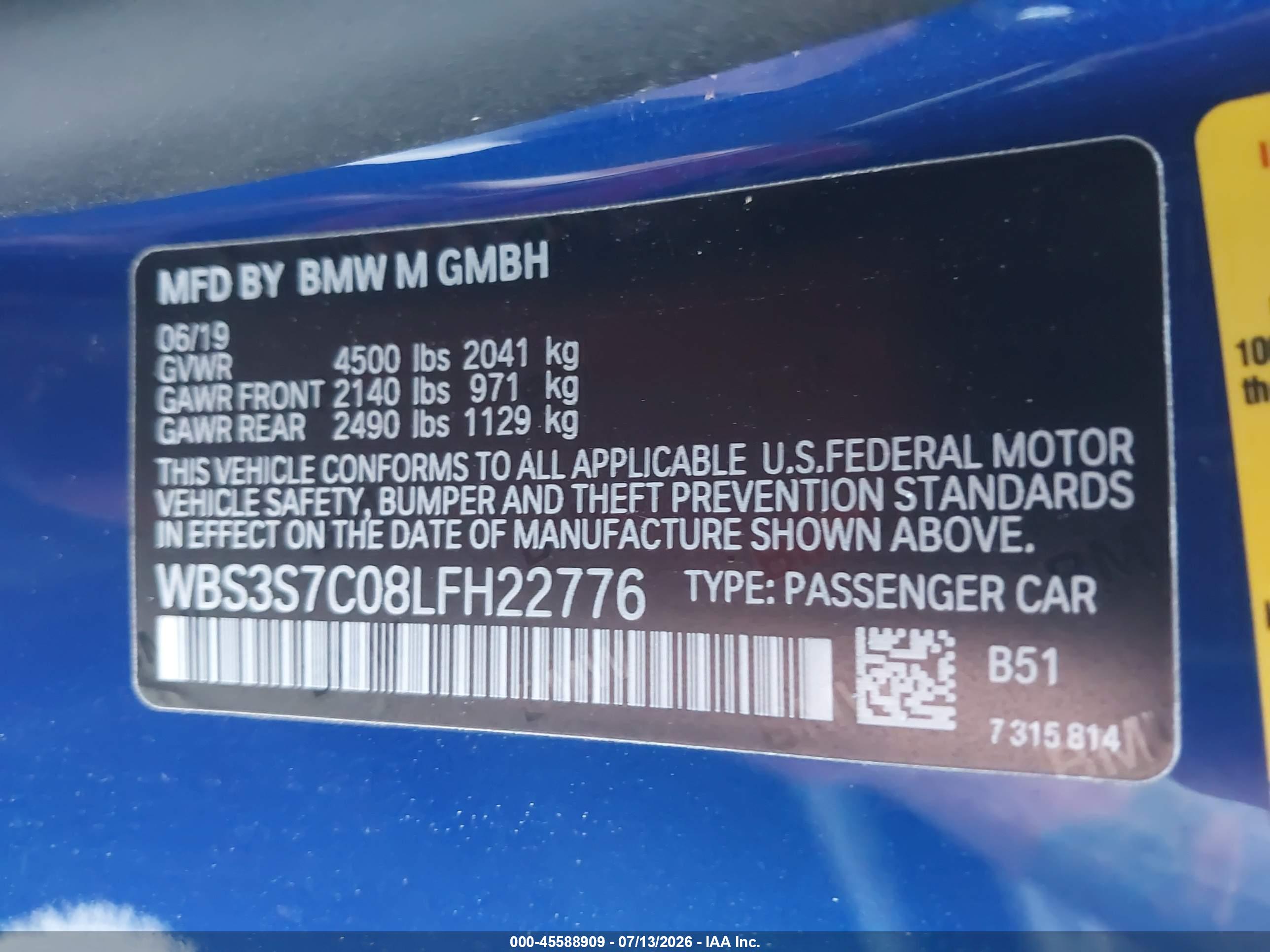 2020 BMW M4 CS